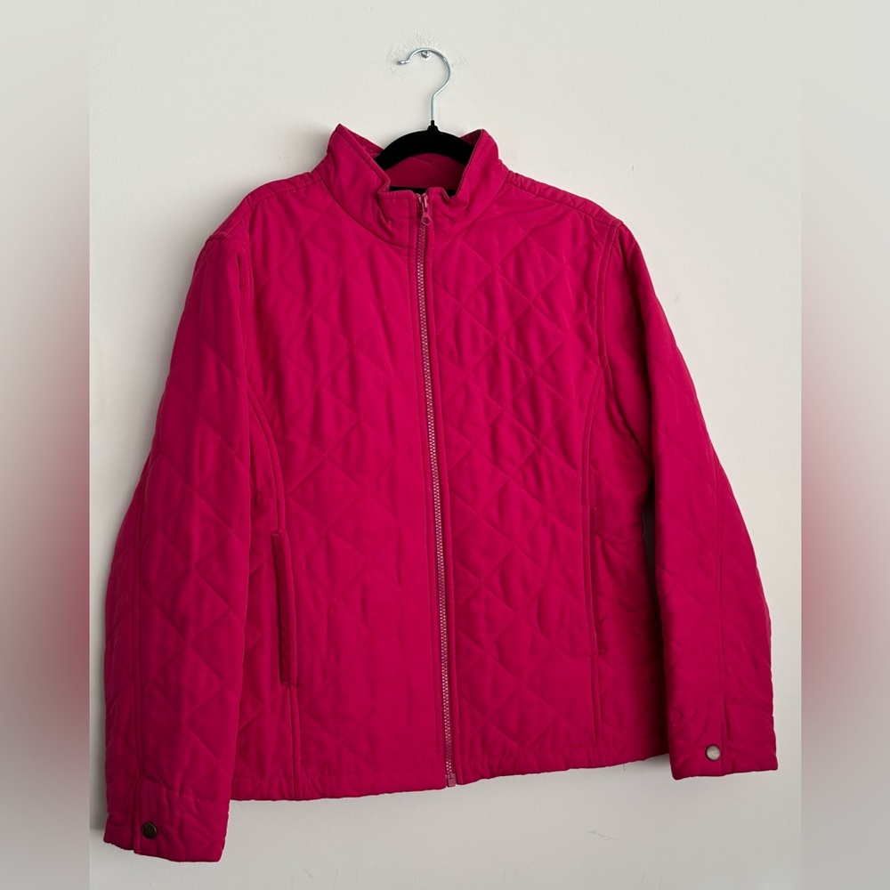 Talbots Kids Size 20 Pink Quilted Jacket